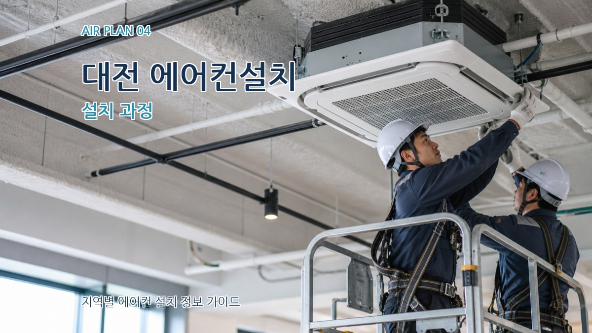 대전 에어컨설치 설치 과정