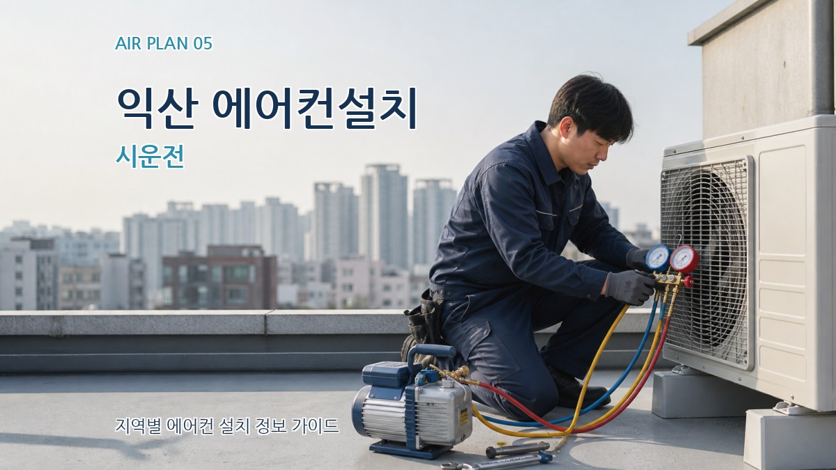 익산 에어컨설치 시운전