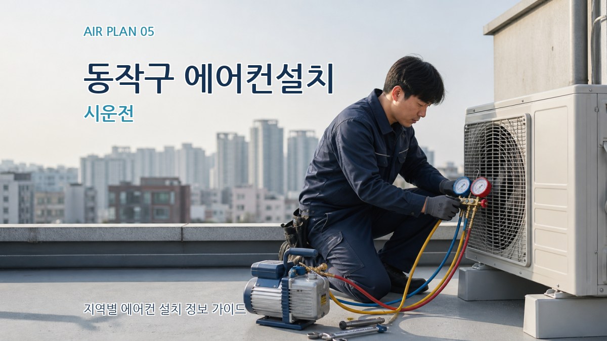 동작구 에어컨설치 시운전