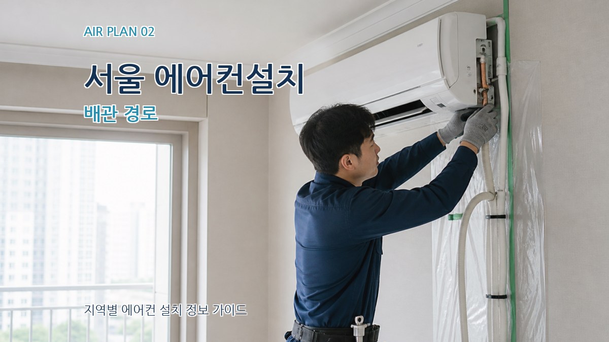 서울 에어컨설치 배관 경로