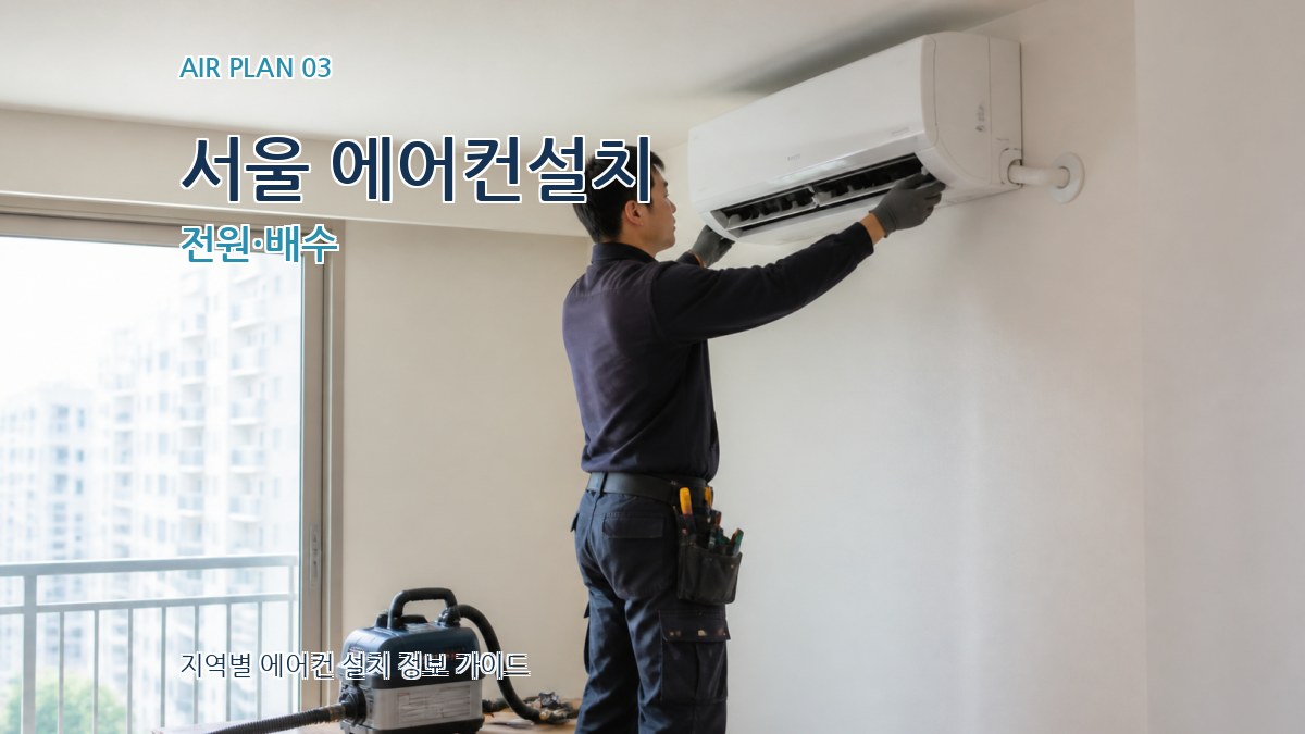 서울 에어컨설치 전원·배수