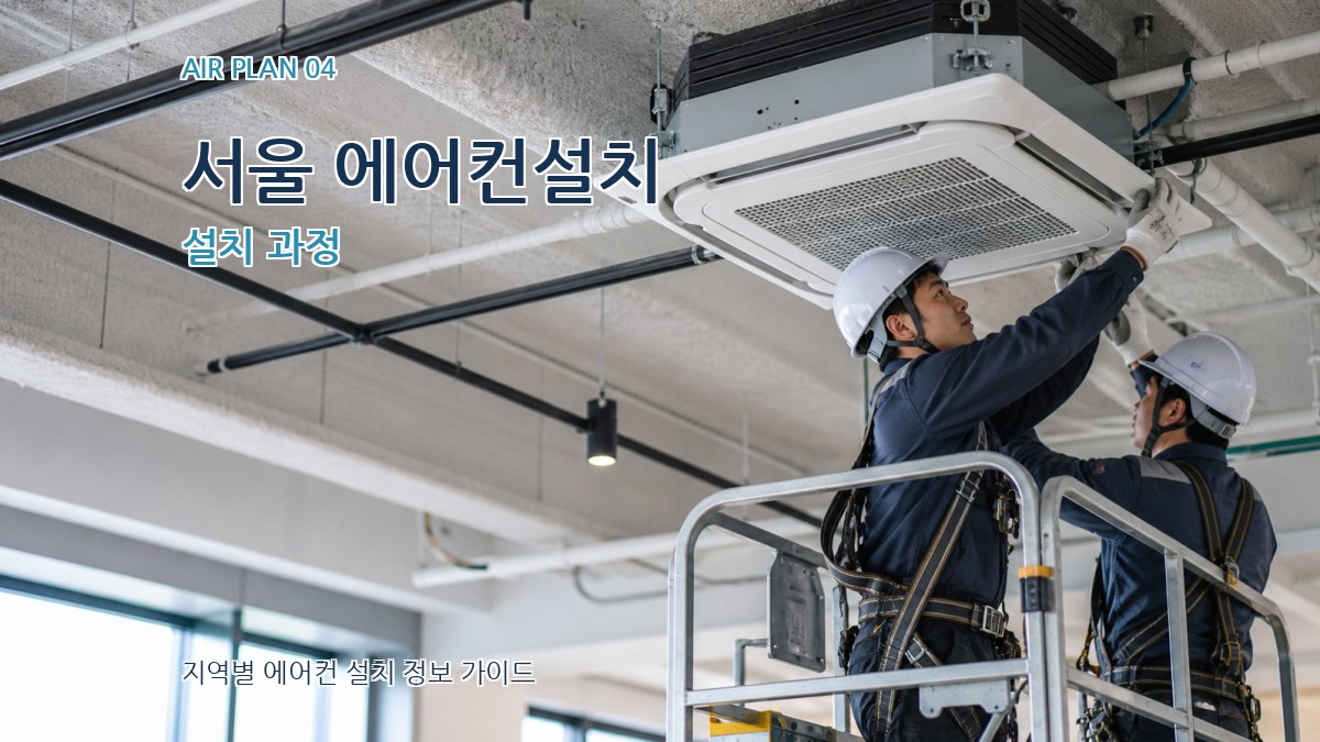 서울 에어컨설치 설치 과정