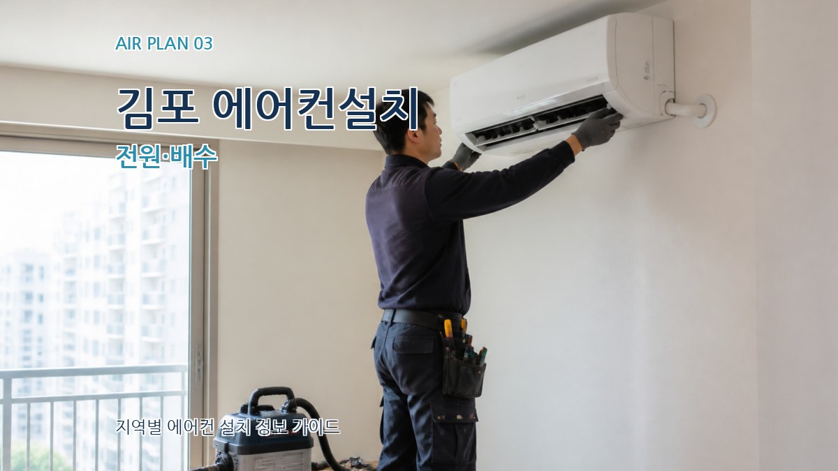 김포 에어컨설치 전원·배수