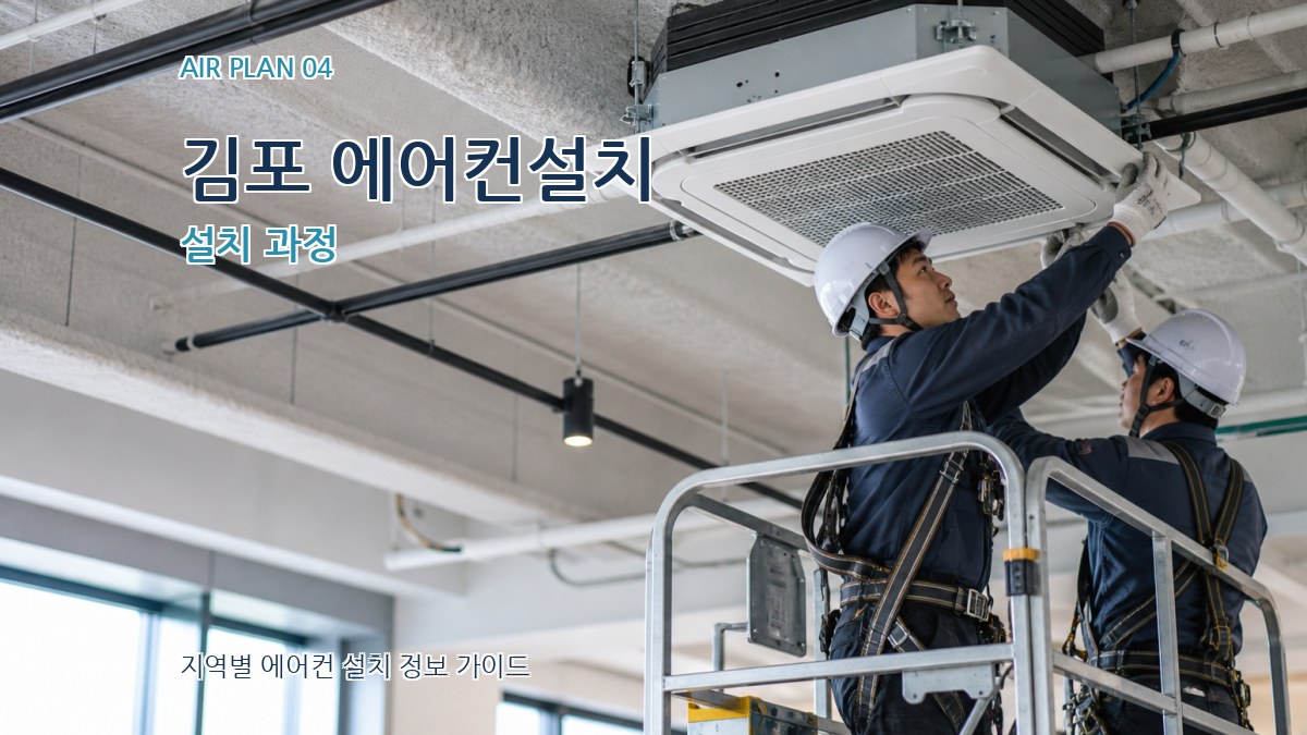 김포 에어컨설치 설치 과정