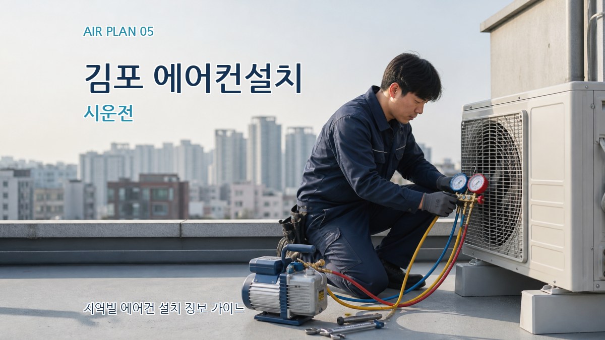 김포 에어컨설치 시운전