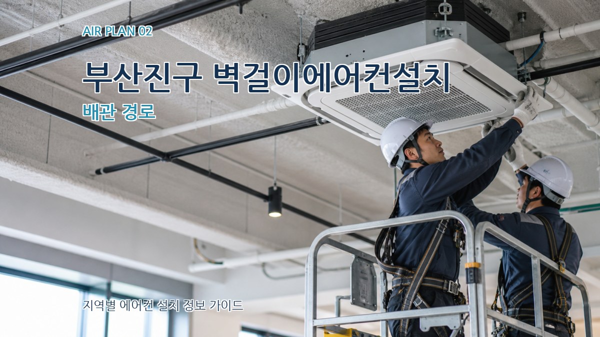 부산진구 벽걸이에어컨설치 배관 경로