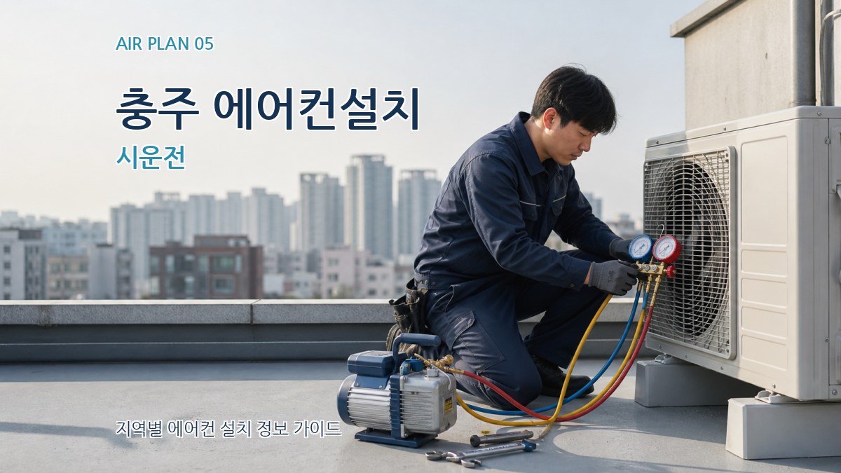 충주 에어컨설치 시운전