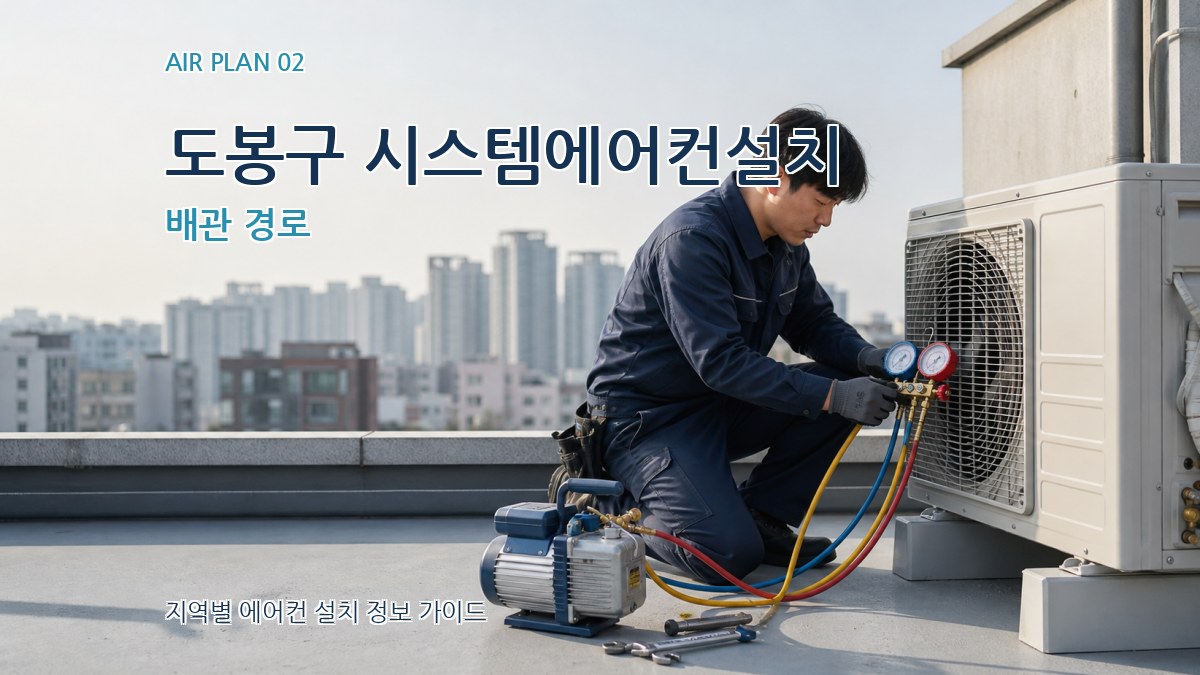 도봉구 시스템에어컨설치 배관 경로