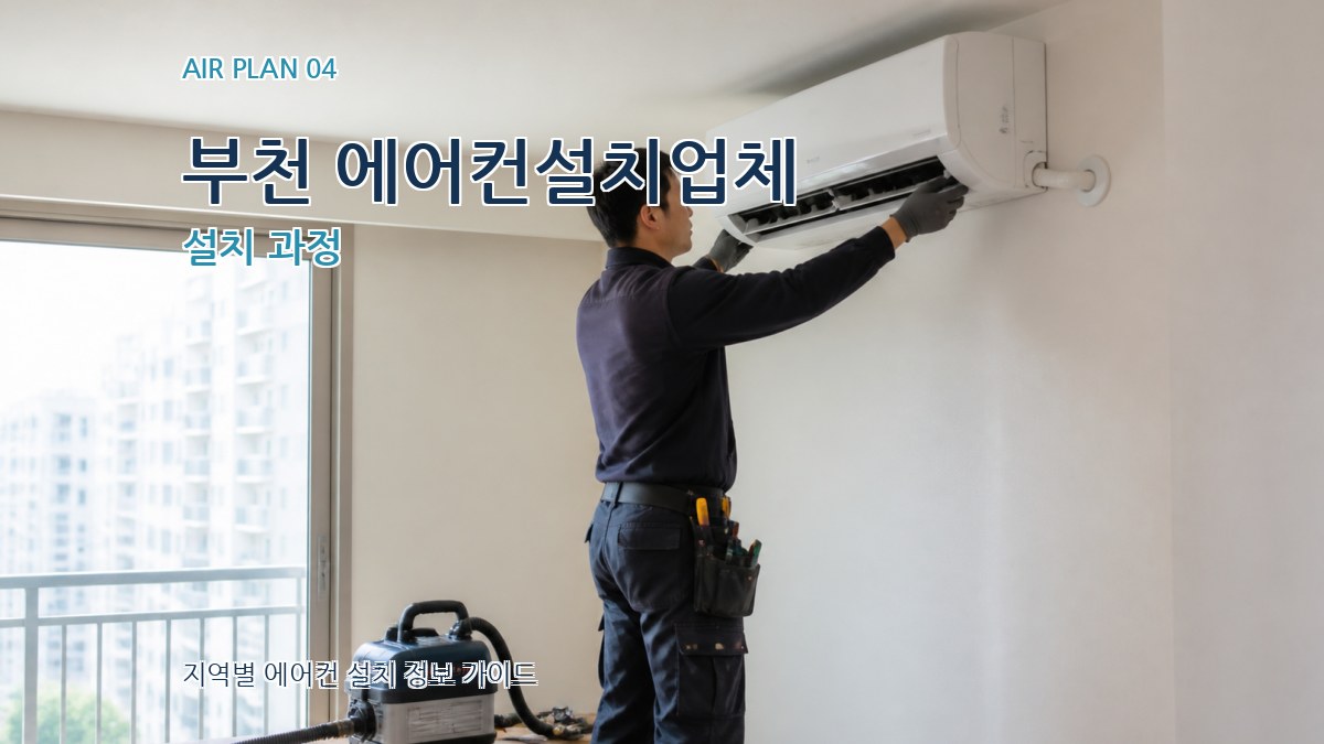 부천 에어컨설치업체 설치 과정