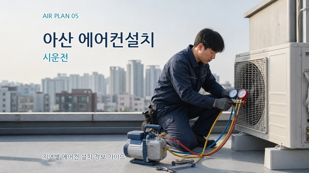 아산 에어컨설치 시운전
