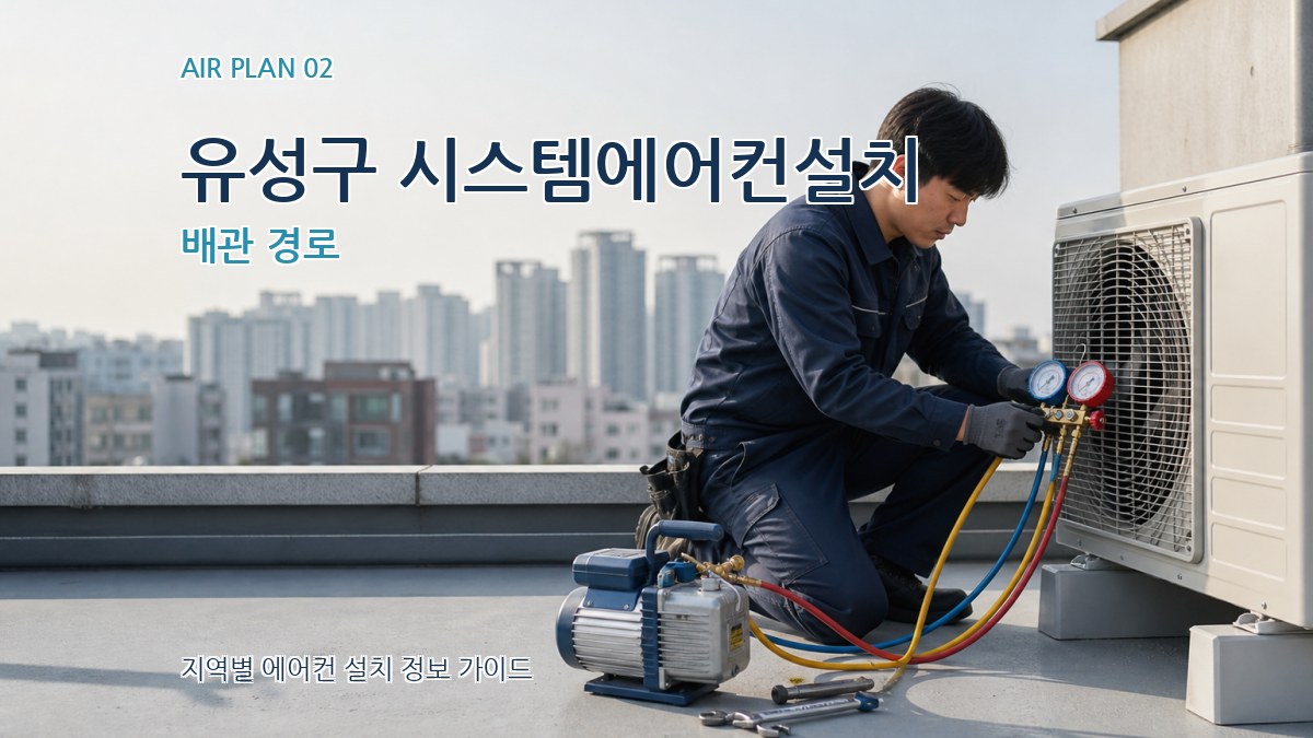 유성구 시스템에어컨설치 배관 경로