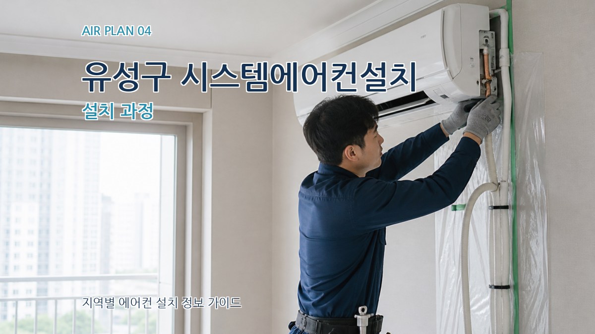 유성구 시스템에어컨설치 설치 과정