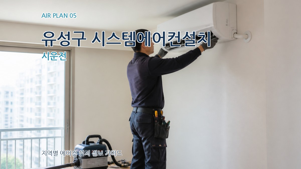 유성구 시스템에어컨설치 시운전