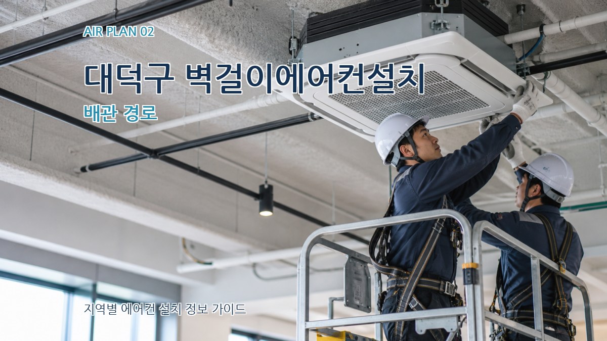 대덕구 벽걸이에어컨설치 배관 경로