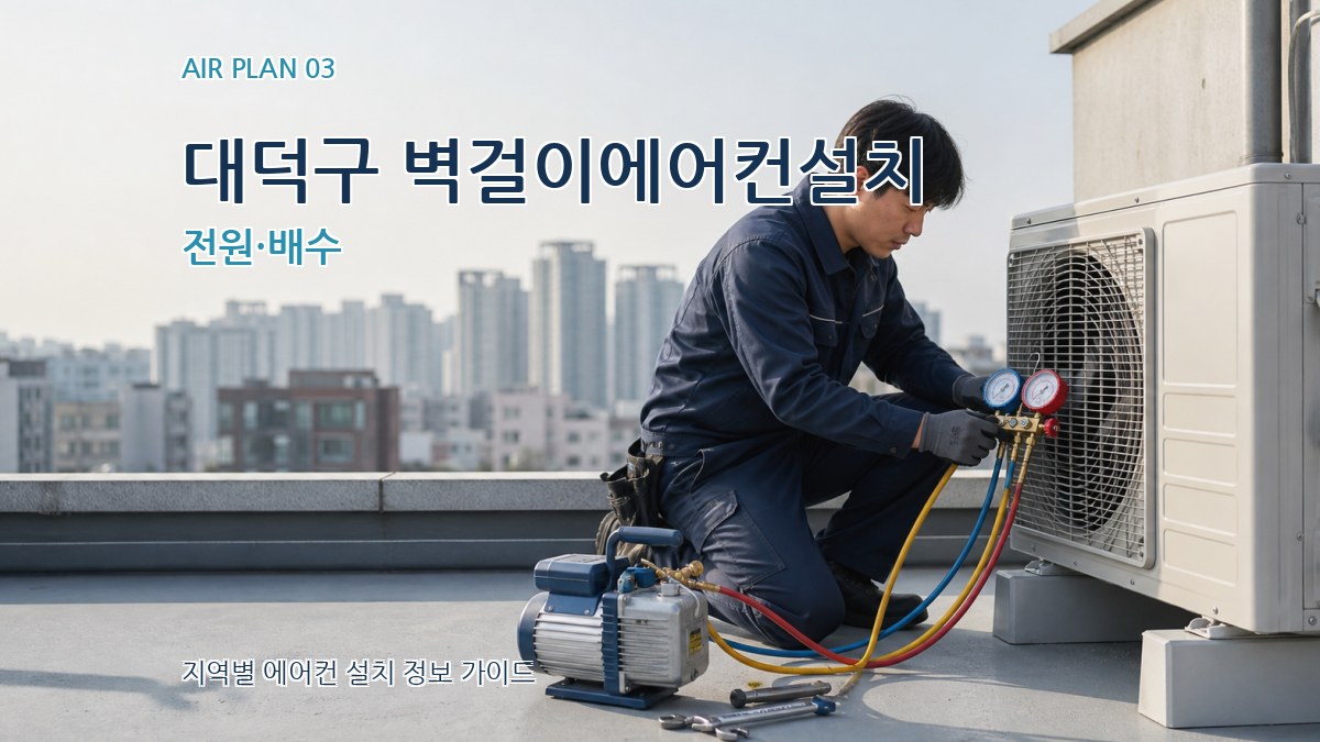 대덕구 벽걸이에어컨설치 전원·배수