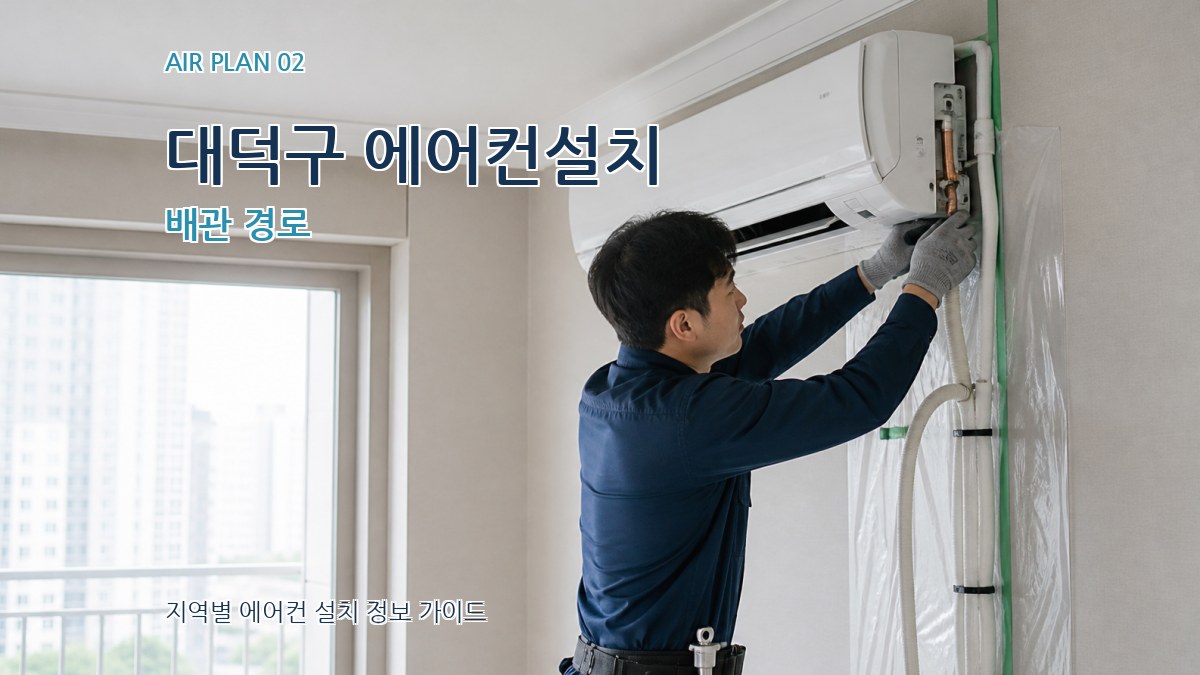 대덕구 에어컨설치 배관 경로