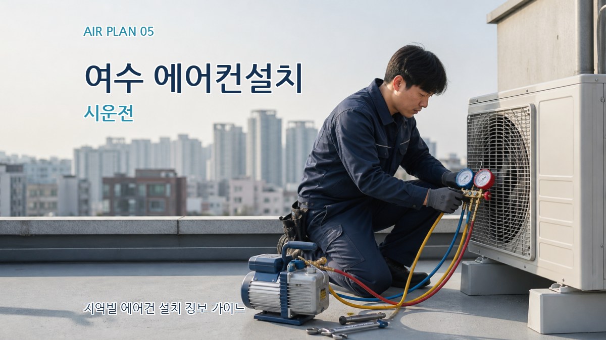 여수 에어컨설치 시운전