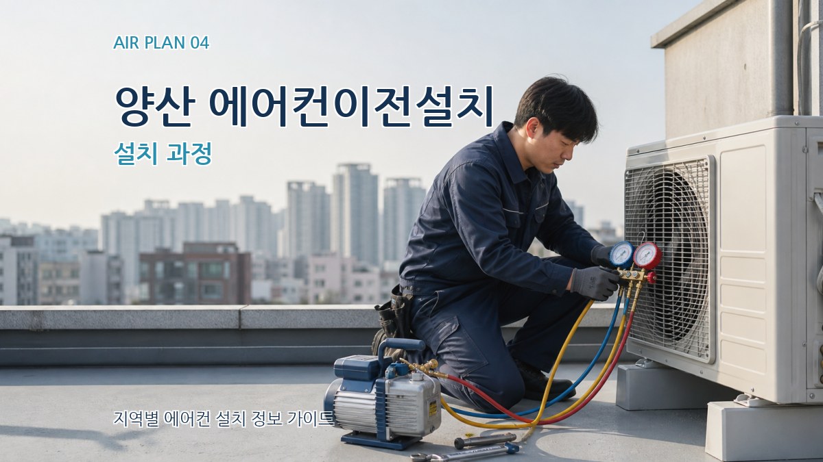 양산 에어컨이전설치 설치 과정