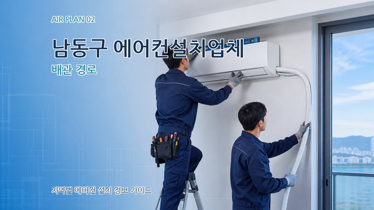 남동구 에어컨설치업체 배관 경로
