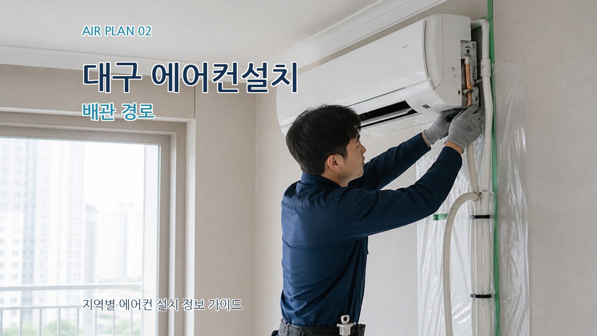 대구 에어컨설치 배관 경로