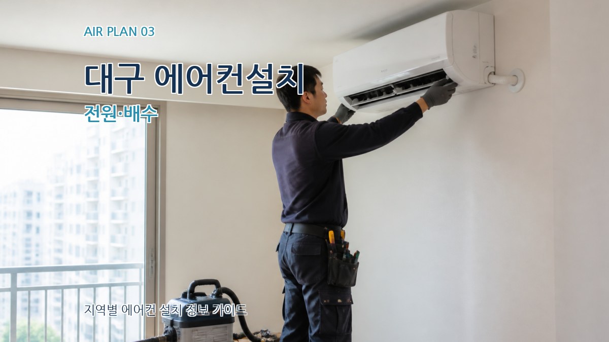 대구 에어컨설치 전원·배수