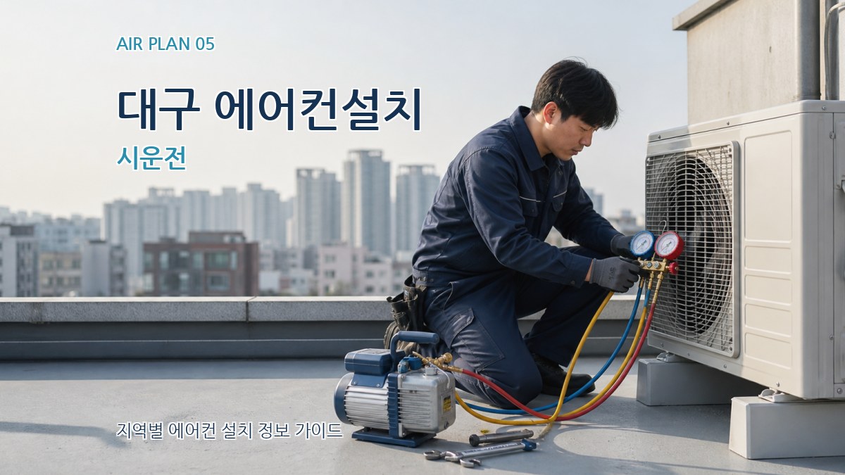 대구 에어컨설치 시운전