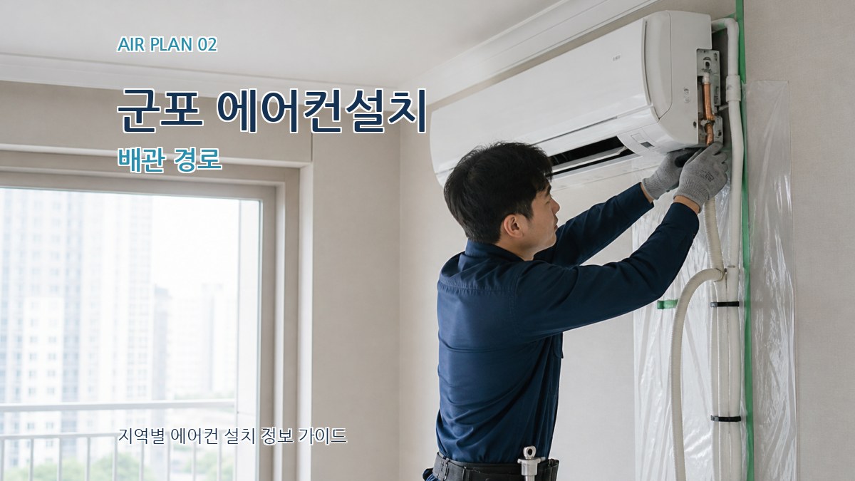 군포 에어컨설치 배관 경로