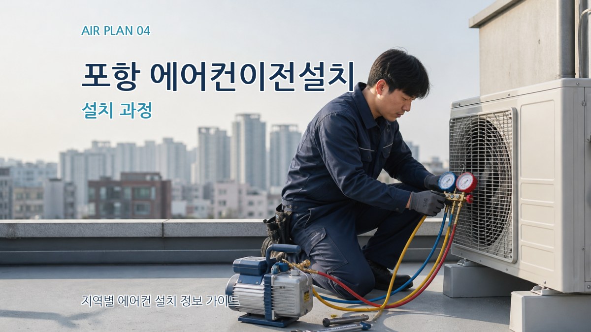 포항 에어컨이전설치 설치 과정