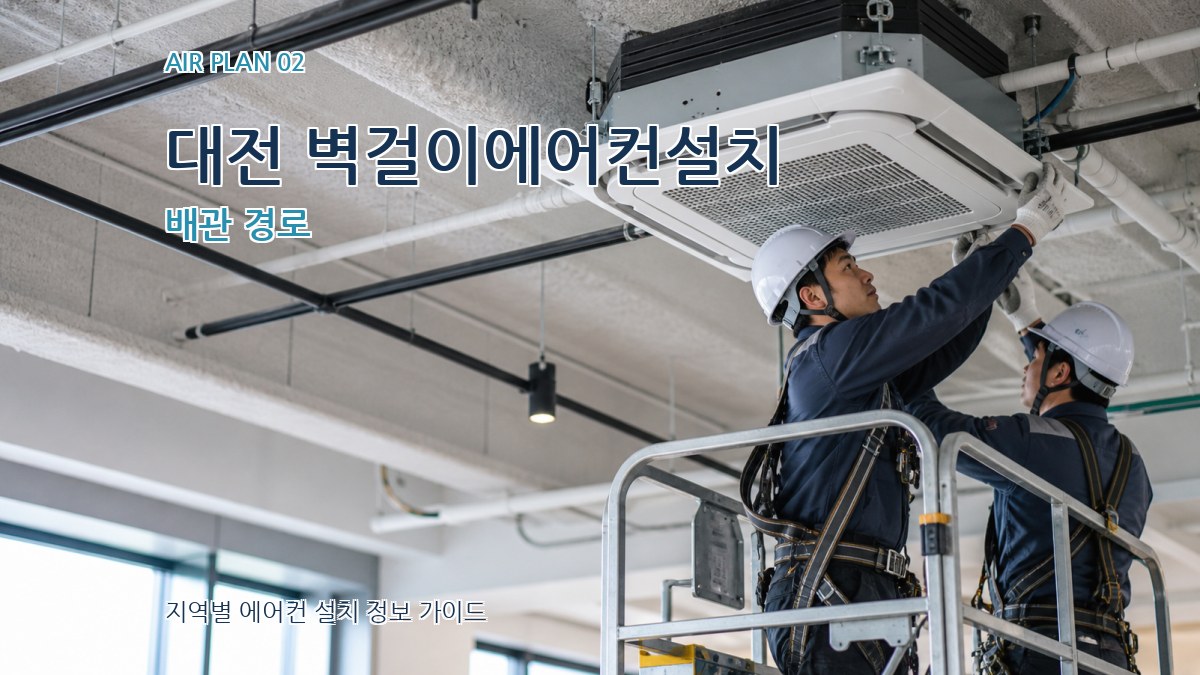 대전 벽걸이에어컨설치 배관 경로
