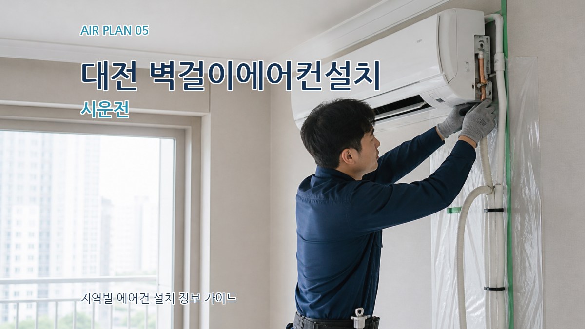 대전 벽걸이에어컨설치 시운전