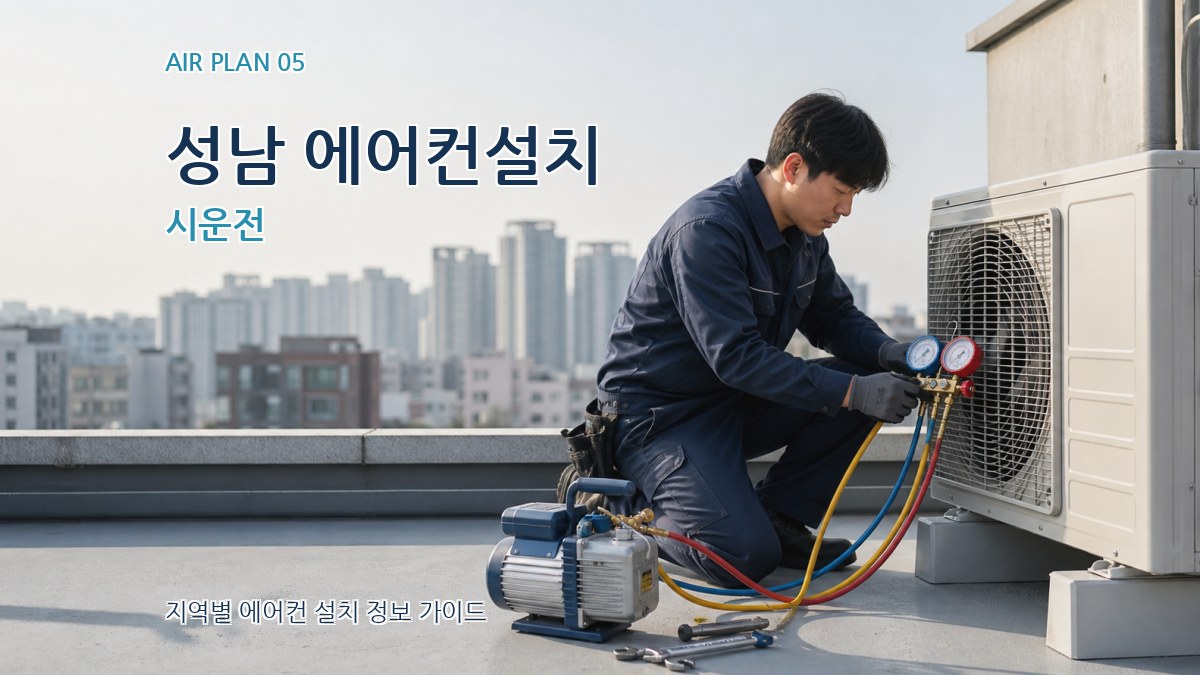 성남 에어컨설치 시운전