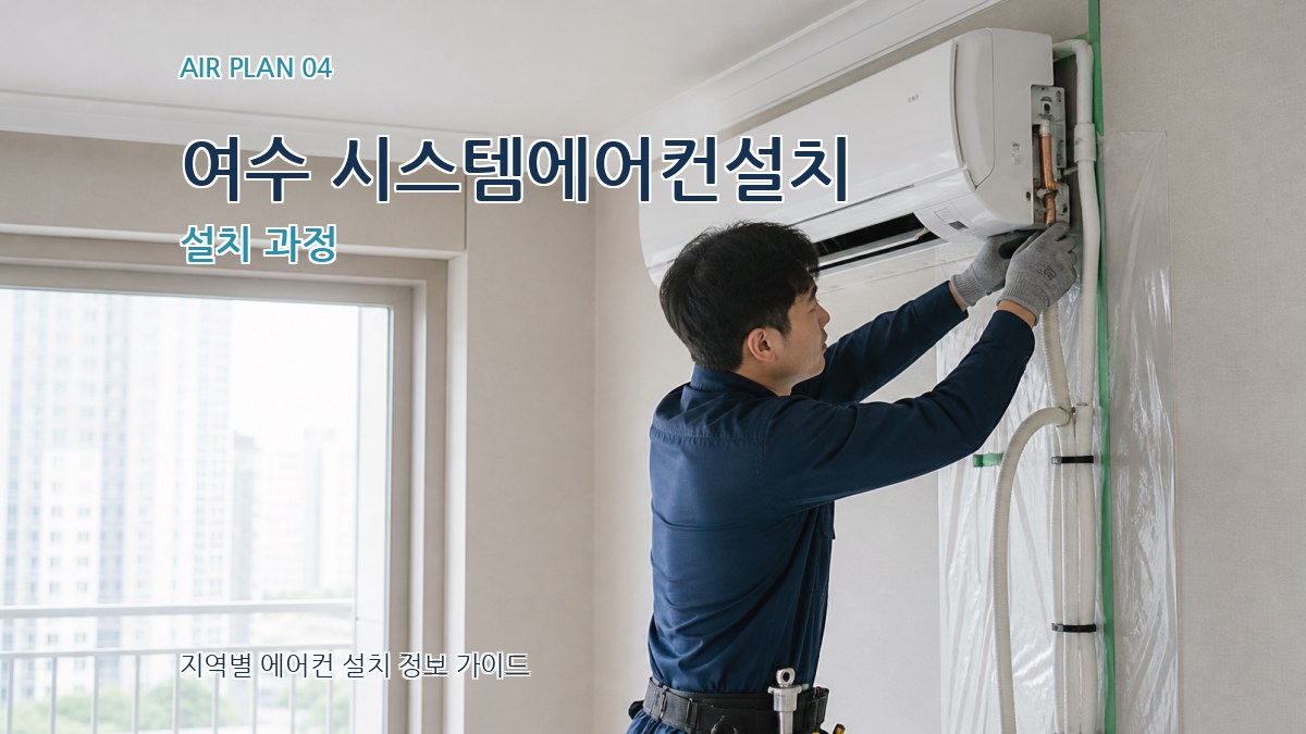 여수 시스템에어컨설치 설치 과정