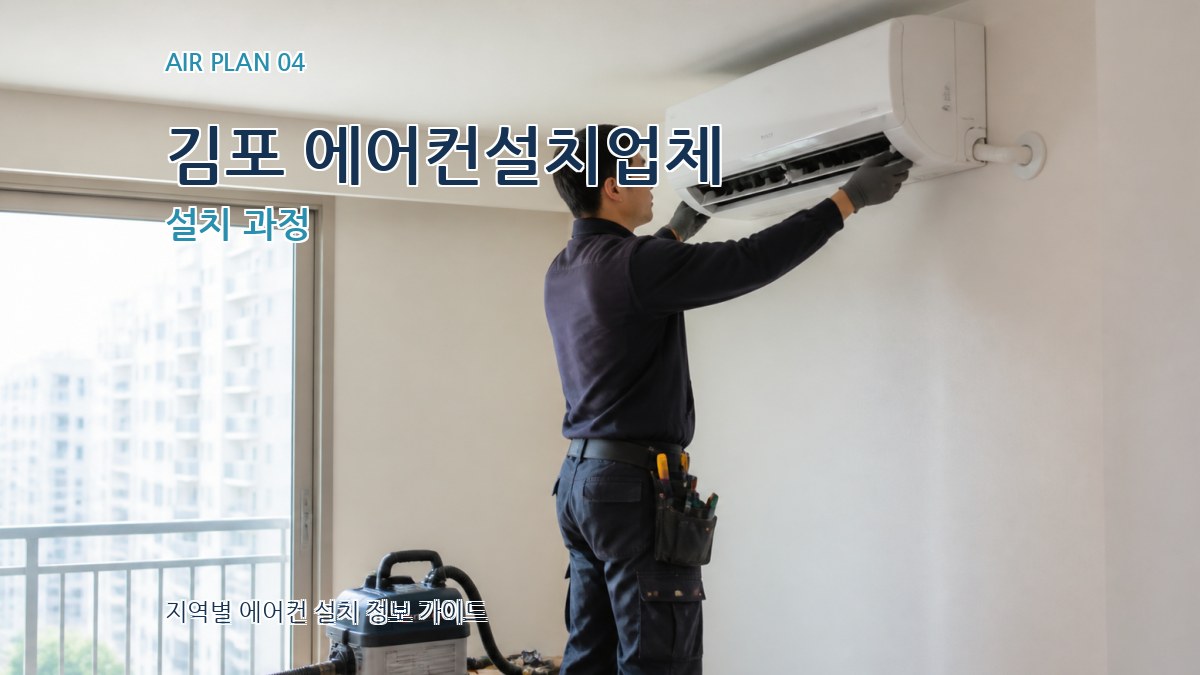 김포 에어컨설치업체 설치 과정