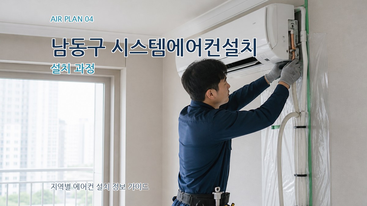남동구 시스템에어컨설치 설치 과정