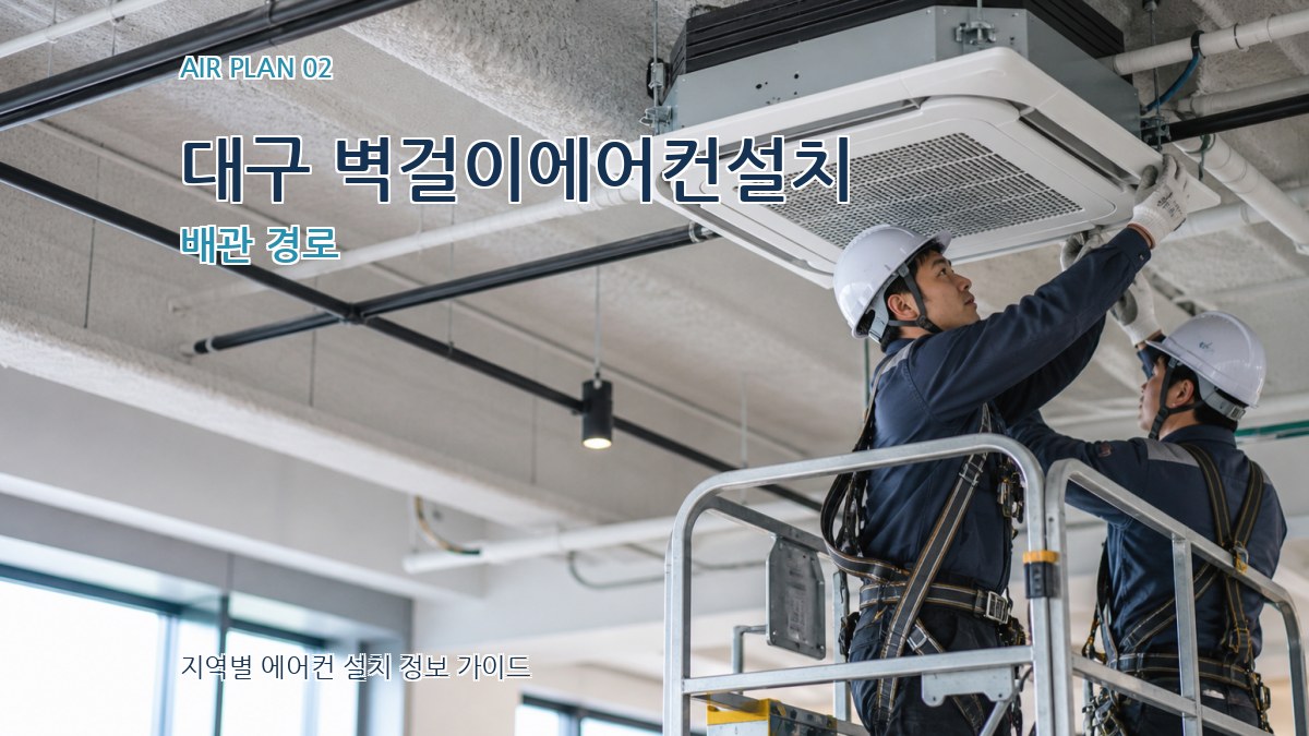 대구 벽걸이에어컨설치 배관 경로