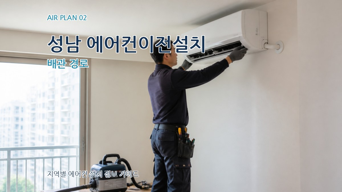 성남 에어컨이전설치 배관 경로