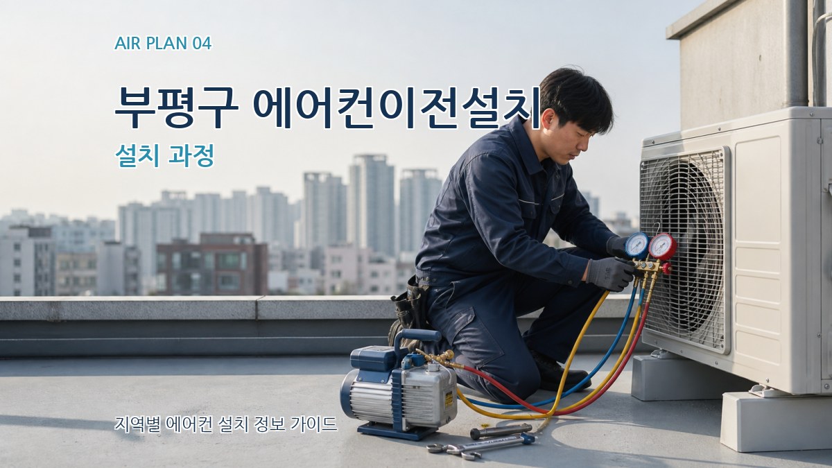 부평구 에어컨이전설치 설치 과정