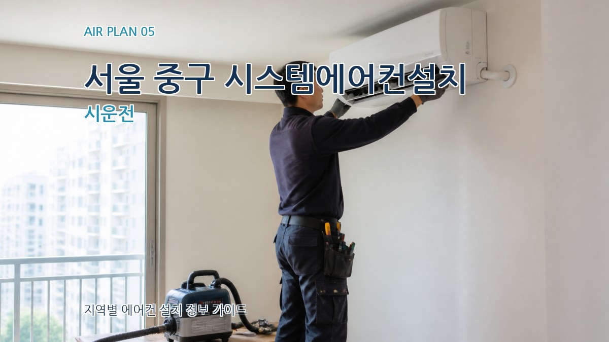 서울 중구 시스템에어컨설치 시운전