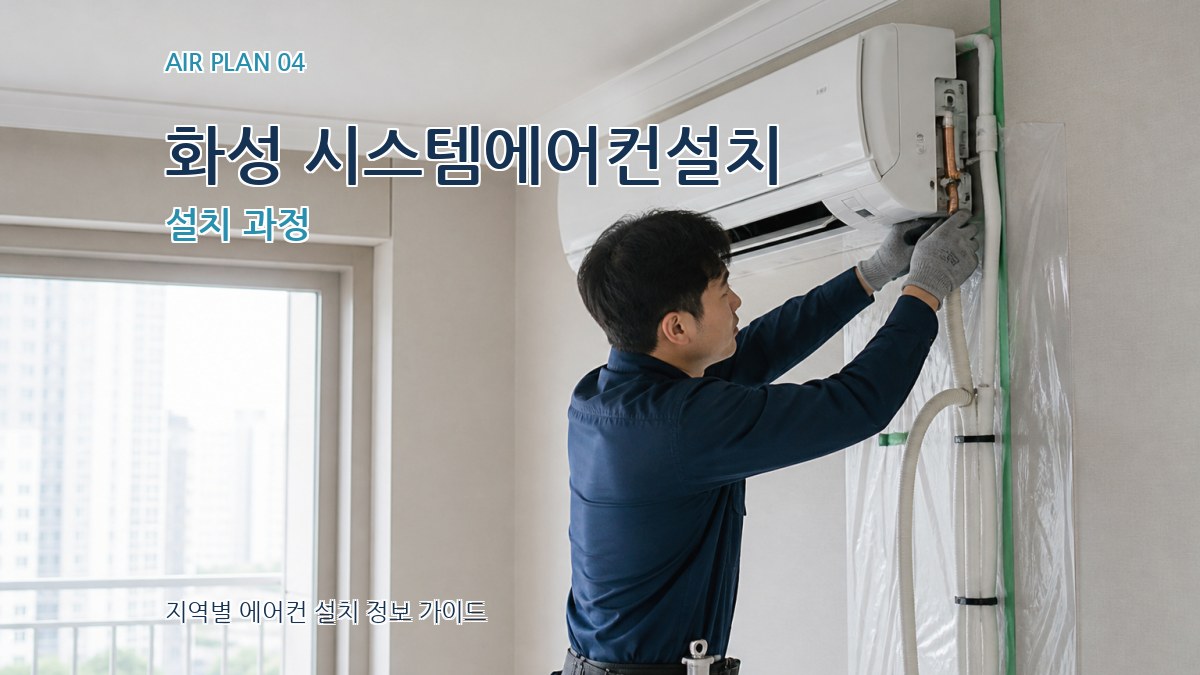 화성 시스템에어컨설치 설치 과정