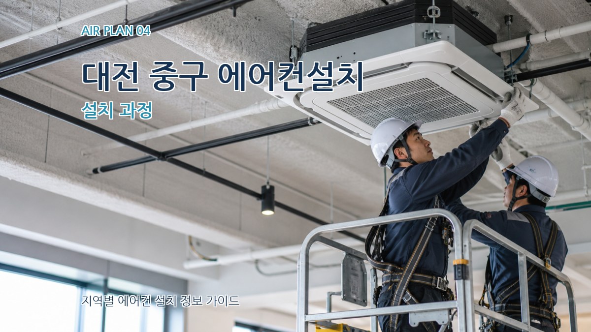 대전 중구 에어컨설치 설치 과정