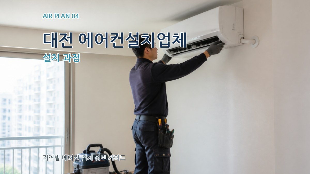 대전 에어컨설치업체 설치 과정
