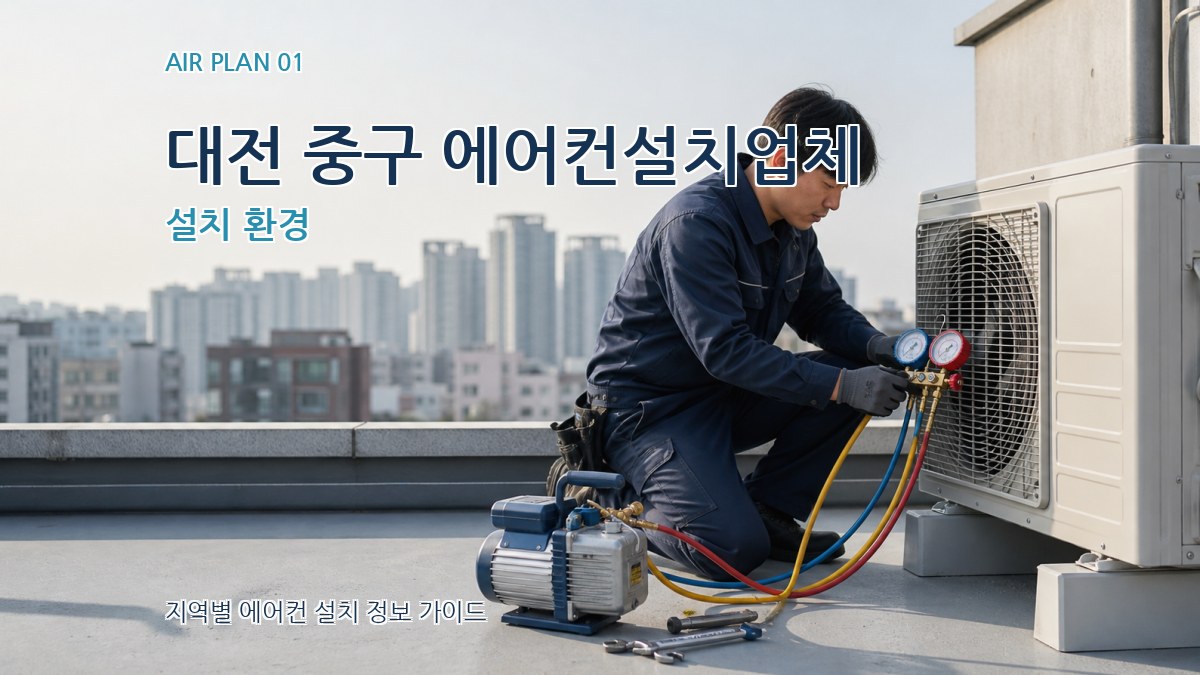 대전 중구 에어컨설치업체 설치 환경