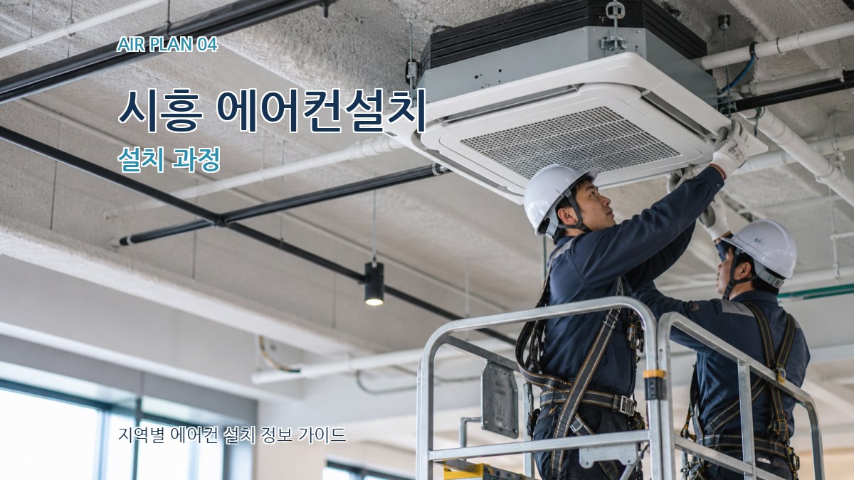 시흥 에어컨설치 설치 과정