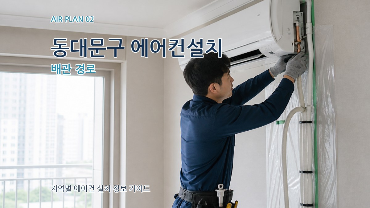 동대문구 에어컨설치 배관 경로
