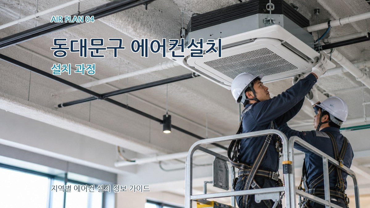 동대문구 에어컨설치 설치 과정