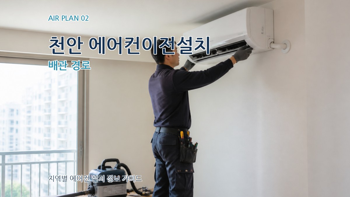 천안 에어컨이전설치 배관 경로