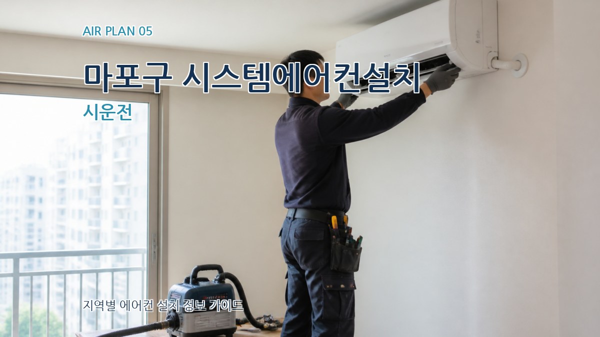 마포구 시스템에어컨설치 시운전