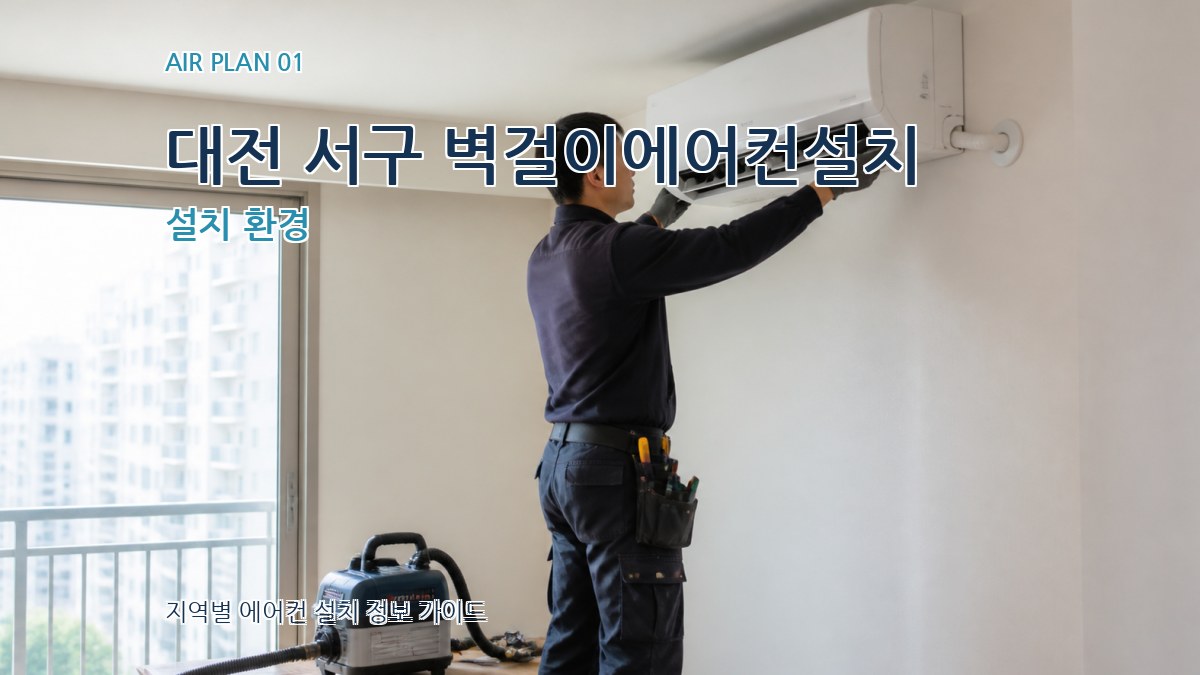 대전 서구 벽걸이에어컨설치