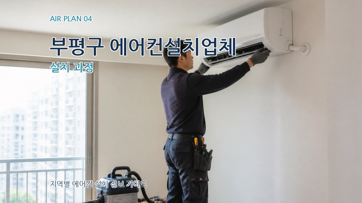 부평구 에어컨설치업체 설치 과정