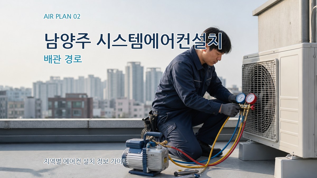 남양주 시스템에어컨설치 배관 경로
